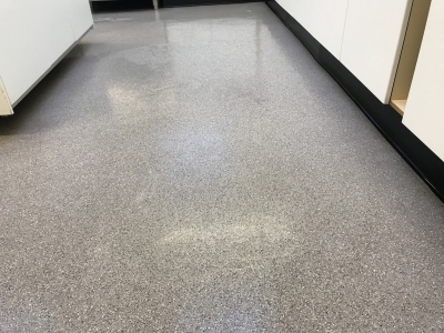 Another photo of a floor after it was cleaned